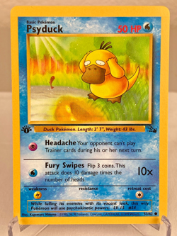 Psyduck 53/62 Fossil Set WOTC Pokemon Card 1st Edition - Near Mint - Image 1