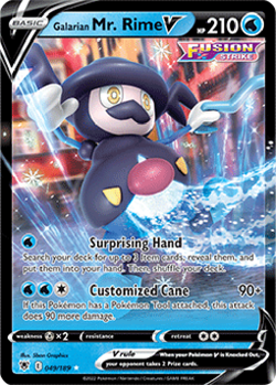 Galarian Mr. Rime V 049/189 Astral Radiance Pokemon Trading Card Near Mint - Image 1