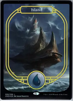 Island (Full Art) #90 (Foil) (NM) Unsanctioned UND Magic MTG - Image 1