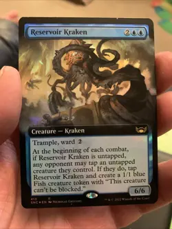 MTG Reservoir Kraken - Rare - Extended Art Foil - SNC 413 - NM+ - Image 1