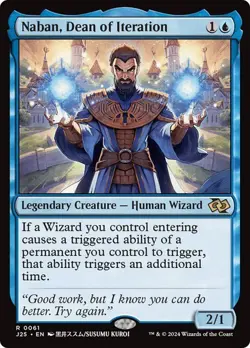 Naban, Dean of Iteration (Anime) 61 Non-Foil NM MTG J25 Magic - Image 1