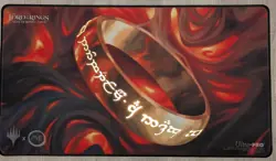 The Lord of the Rings The One Ring playmat 2023 GenCon gold foil playmat - Image 1
