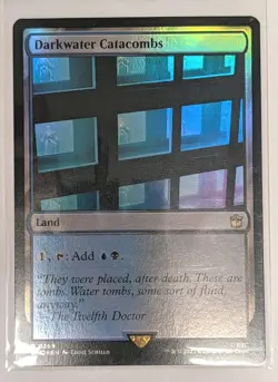 Darkwater Catacombs Universes Beyond: Doctor Who Foil- MTG RARE - Image 1