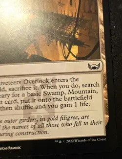 Riveteers Overlook 255/281 Common Streets Of New Capenna Magic: The Gathering - Image 5