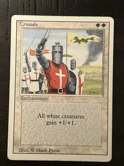 MTG Revised Edition (3rd) - Crusade - BANNED - HP - Image 1