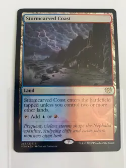 MTG 1x FOIL Stormcarved Coast Innistrad: Crimson Vow Magic the Gathering x1 NM - Image 1
