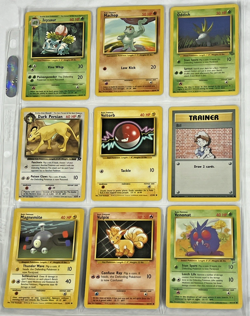 Pokemon Cards Nintendo Vintage Lot of 9 Excellent Condition (SKU 1826) - Image 1