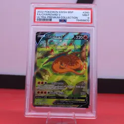 2022 Pokemon TCG Ultra Premium Promo SWSH260 Charizard V PSA 9 - Image 1