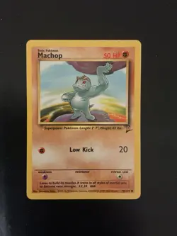 Pokemon Machop Base Set 2 Vintage Card #78/130 Wotc 2000 - Image 1