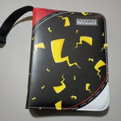 TCGAMES Pokemon Card Binder 4 Pocket 55 Page 3 Ring Collectors Album - Image 1
