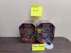 2 Pokemon TCG Mega Charizard X /Y Ex Tin Bundle Sealed New #4 - Image 1