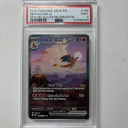 2023 POKEMON MEW EN-151 SPECIAL ILLUSTRATION RARE #199 CHARIZARD EX PSA 9 - Image 1