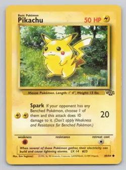 Pikachu 60/64 Common Pokemon Jungle - Image 1