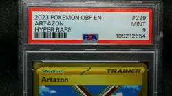2023 Pokemon Obsidian Flames Artazon #229 Hyper Rare PSA 9 Mint Low Pop to 378 - Image 2
