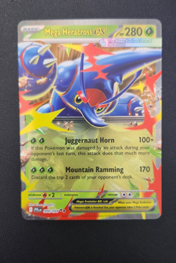 Mega Heracross ex Double Rare ME02: Phantasmal Flames 004/094 NM Pokemon - Image 1