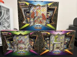 Pokemon Shining Fates Cramorant V Eldegoss V Boltund V Collection Boxes SEALED - Image 1