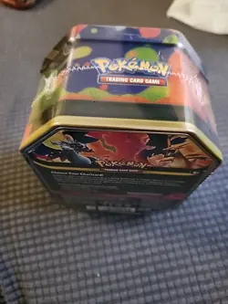 Sealed Pokemon TCG Mega Charizard X EX Tin 4 Booster Packs & Charizard Promo - Image 5