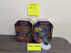 2 Pokemon TCG Mega Charizard X /Y Ex Tin Bundle Sealed New - Image 1