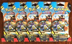 Pokemon TCG - Mega Evolutions - Booster Blister Packs x 5 - Brand New & Sealed - - Image 1