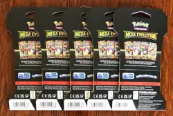 Pokemon TCG - Mega Evolutions - Booster Blister Packs x 5 - Brand New & Sealed - - Image 2