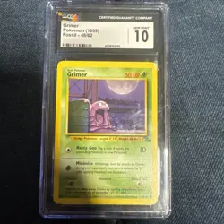 1999 Pokemon Fossil Grimer 48/62 CGC 10 - Image 1