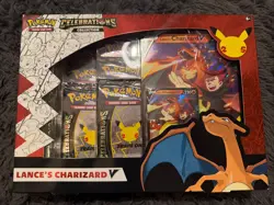 Pokemon TCG Celebrations Collection Lance's Charizard V Box 820650101625 - Image 1