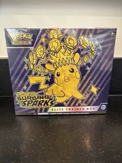 Pokemon TCG Surging Sparks Elite Trainer Box ETB Factory Sealed - Image 1