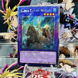 Yugioh Elder Entity Norden RA04-EN226 Platinum Secret Rare 1st Ed Near Mint - Image 1