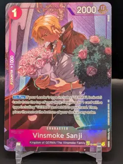 One Piece TCG – Vinsmoke Sanji Treasure Rare Alt Art OP10-063 (OP12 TR) NM+ - Image 1