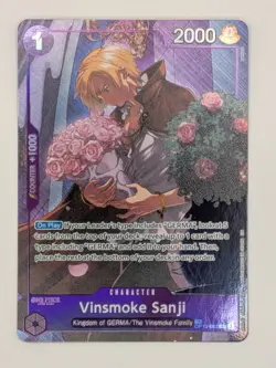 One Piece TCG – Vinsmoke Sanji Treasure Rare Alt Art OP10-063 (OP12 TR) NM+ - Image 3