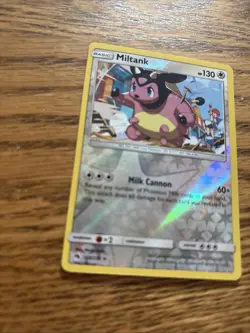 Played Reverse Holo Miltank 158/214 Rare SM - Lost Thunder Card - Image 2