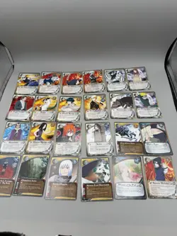 Naruto Shippuden Collectible Card Game Lot of 76 Cards and tin - Image 5