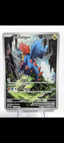 Druddigon 151/086 Pokemon White Flare Illustration Rare Near Mint Card NM - Image 1
