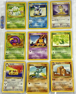 Pokemon Cards Nintendo Vintage Lot of 9 Excellent Condition (SKU 1825) - Image 1