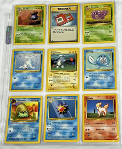 Pokemon Cards Nintendo Vintage Lot of 9 Excellent Condition (SKU 1822) - Image 1