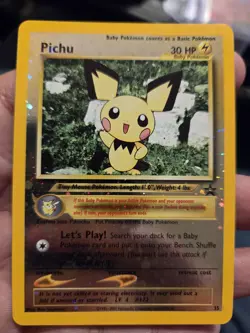 Pichu Pokemon Cards 3 Total NM/LP English TCG Vintage - Image 1