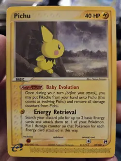 Pichu Pokemon Cards 3 Total NM/LP English TCG Vintage - Image 5