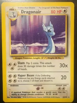 Pokemon TCG Dragonair Rare Base Set 18/102 Pokemon Card Mint NP - Image 1