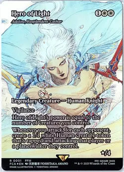 Hero of Light - Adeline, Resplendent Cathar (Showcase) Foil R FCA 1 NM - Image 1
