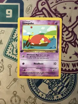Slowpoke 67/82 Pokemon Team Rocket 1st Edition WOTC - Image 3