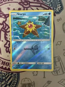 Staryu 15/111 Sun & Moon Crimson Invasion Pokemon Reverse Holo - Image 3
