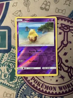 Pokemon Sun & Moon Drowzee Reverse Holo Common Card 59/149 - Image 3