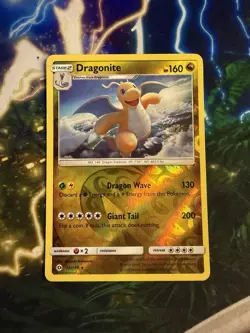 Pokemon TCG Dragonite 96/149 Sun & Moon Base Set Reverse Holo - Image 3