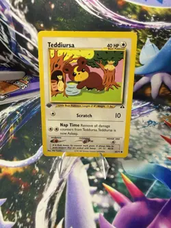 Teddiursa 65/75 Pokemon TCG 1st Edition Neo Discovery 2000 WOTC - Image 1