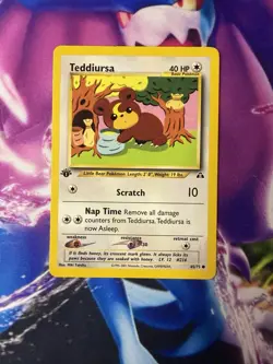 Teddiursa 65/75 Pokemon TCG 1st Edition Neo Discovery 2000 WOTC - Image 3