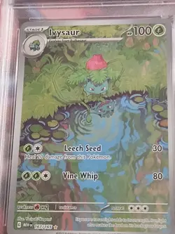 Pokemon TCG Scarlet & Violet Ivysaur Holo Illustration Card 167/165 PSA 10 - Image 3