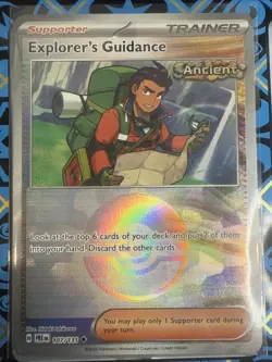 Pokeball Explorers Guidance Reverse Holo 107/131 Prismatic Evolutions - Pokemon - Image 1
