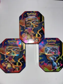 2 x Pokemon TCG: Mega Charizard ex Tins X & Y Set ✅Brand New & Sealed ✅Fast Ship - Image 1