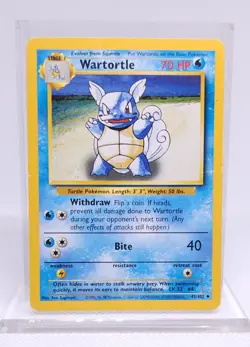 Pokemon Wartortle 42/102 Uncommon Base Set - Image 1