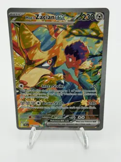 Pokemon TCG Hop's Zacian ex SIR - SV09: Journey Together 186/159 NM - Image 1